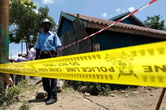 Scene of Embakasi police shooting in Nairobi