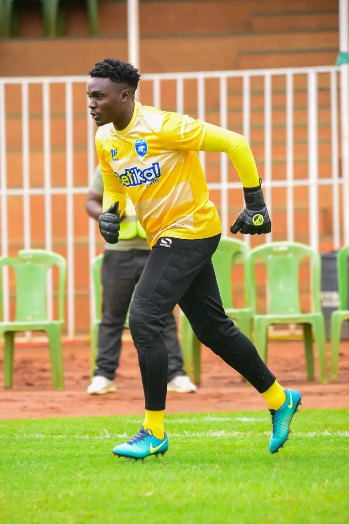 Humphrey Katasi of AFC Leopards after keeping a clean sheet