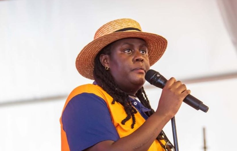 Winnie Odinga with ODM Nairobi leaders during the delegates meeting in Nairobi